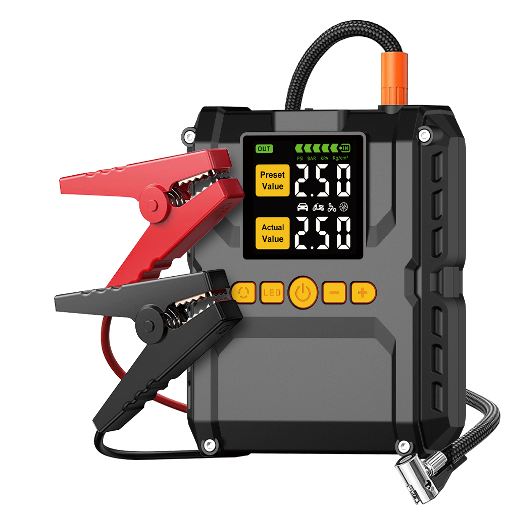 Jump Starter with air compressor all in one