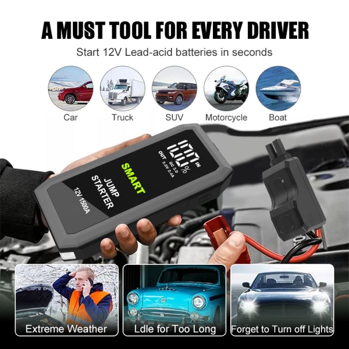 Portable Car Jump Starter Powerpack