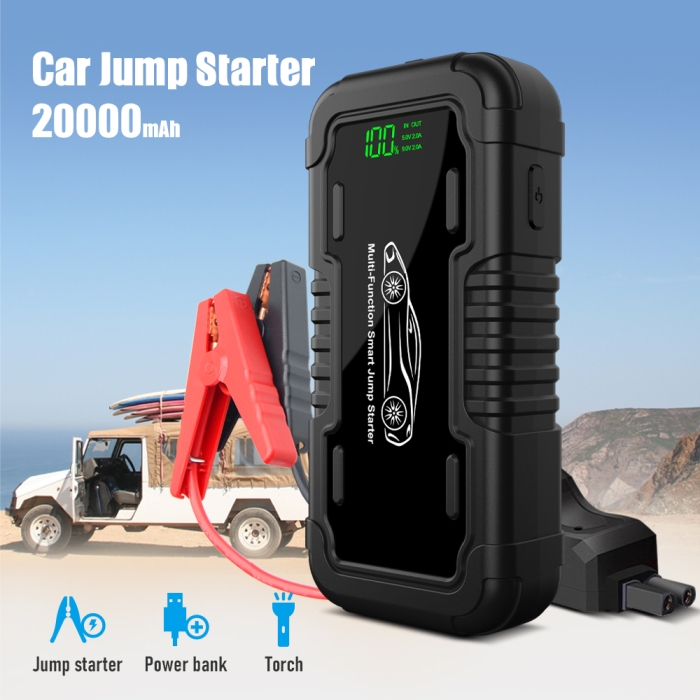 2022 New Jump Starter 20000mAh 2000A peak Car Battery Booster Powerpack