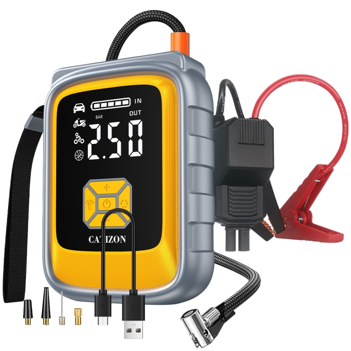Jump Starter with air compressor all in one